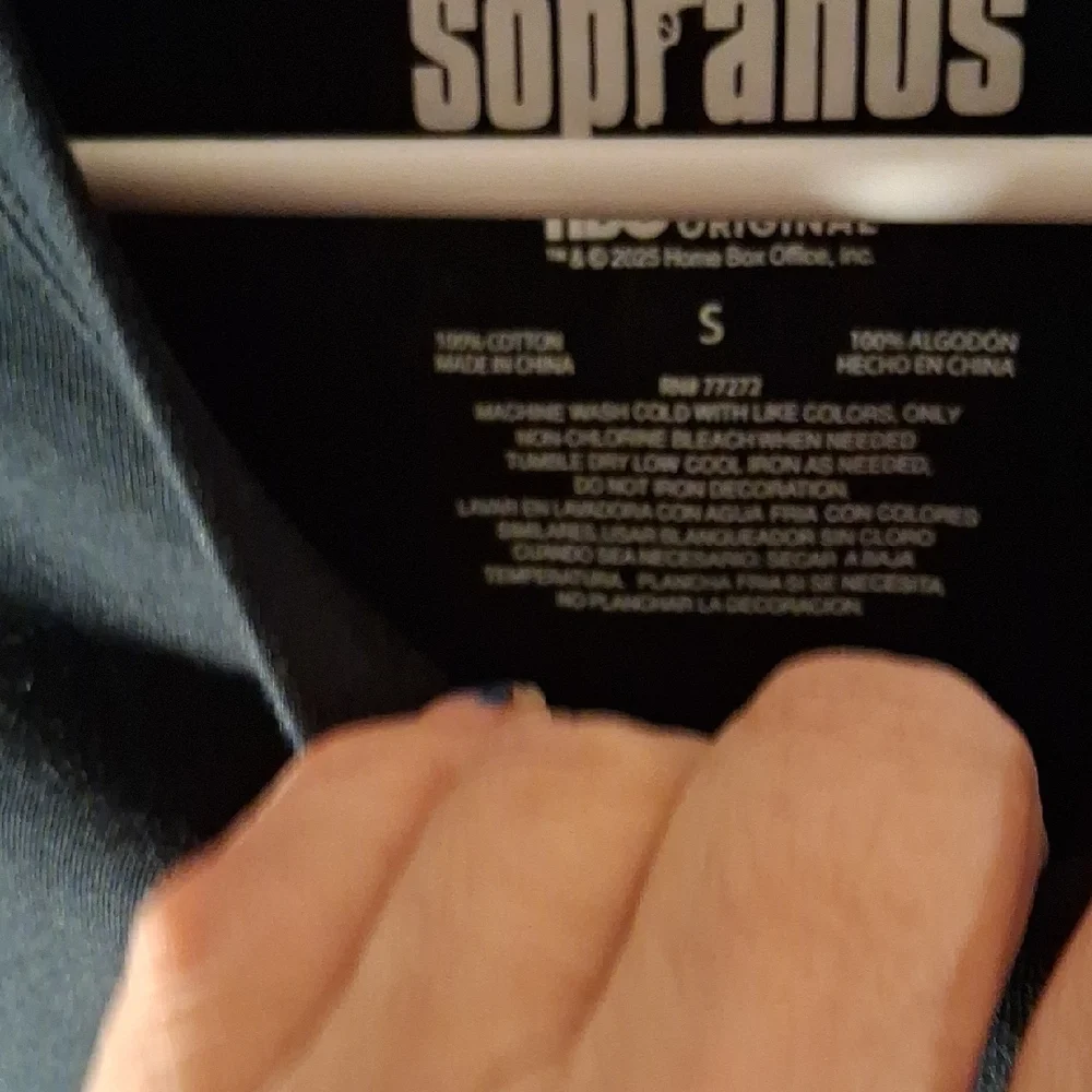 Soprano Bada Bing Black Short Sleeve T-Shirt - Picture 5 of 8